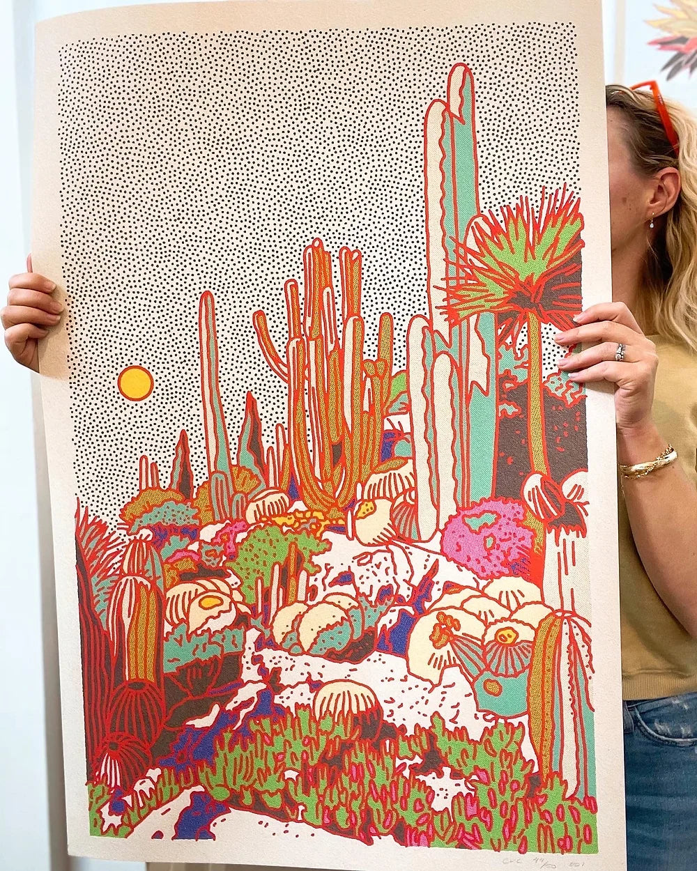 Cactus Planet Art Print #1