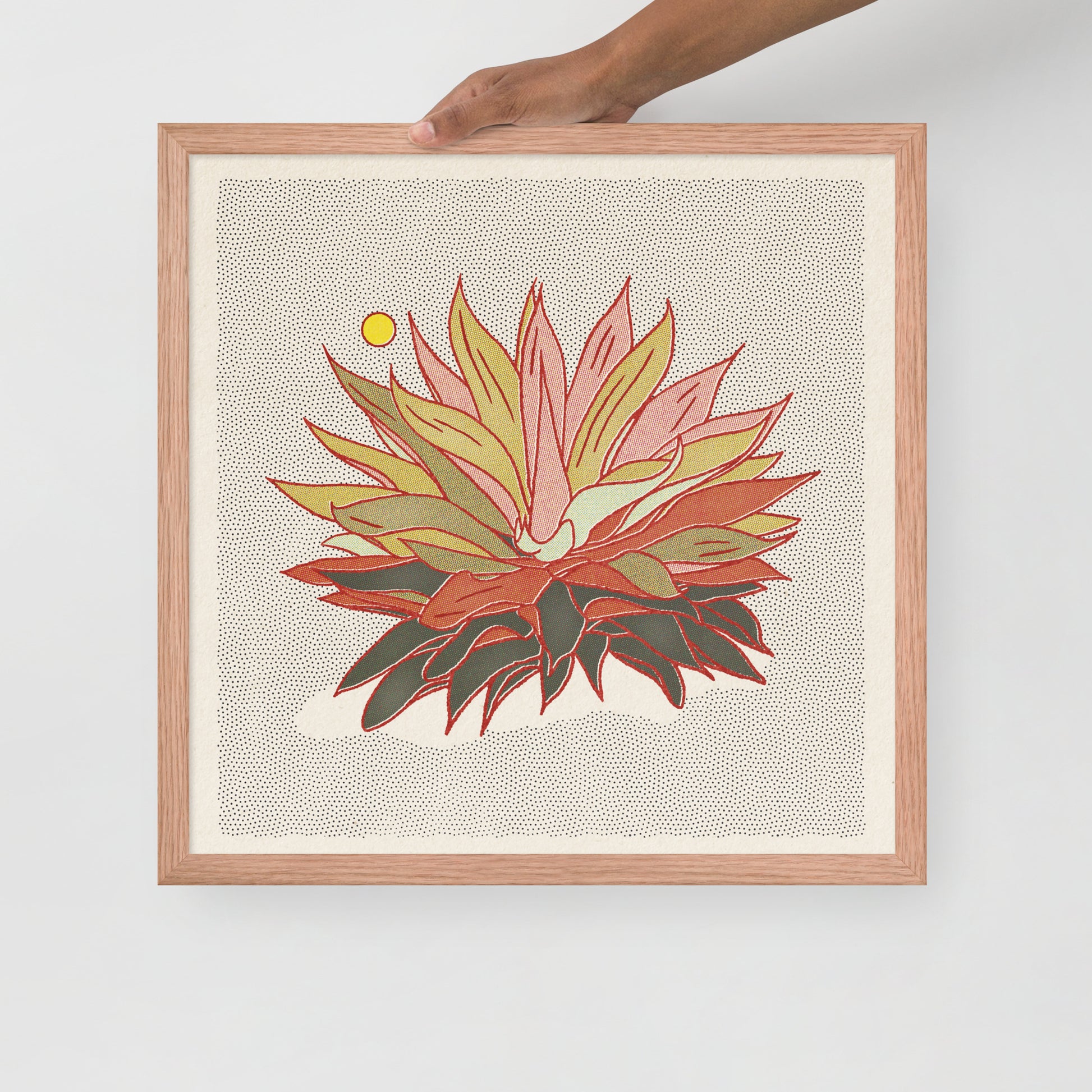 Rainbow Aloe Art Print