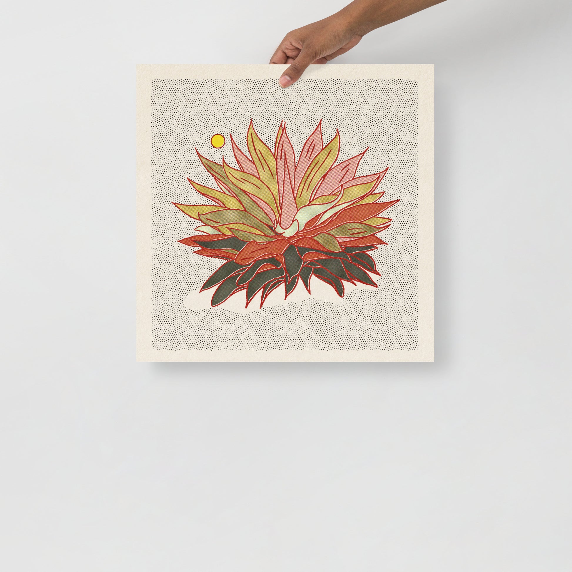 Rainbow Aloe Art Print