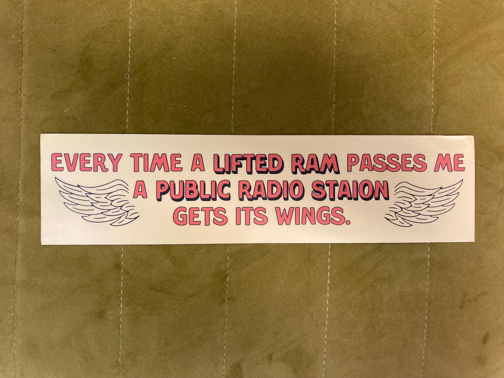 Public Radio Station Sticker (Giant)